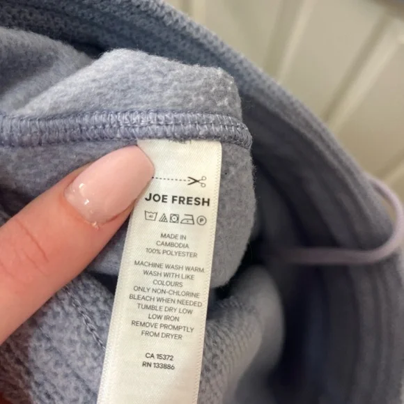 Joe Fresh XS Women's Waffle Knit Light Gray Matching Coord Jogger Set - Picture 7 of 10